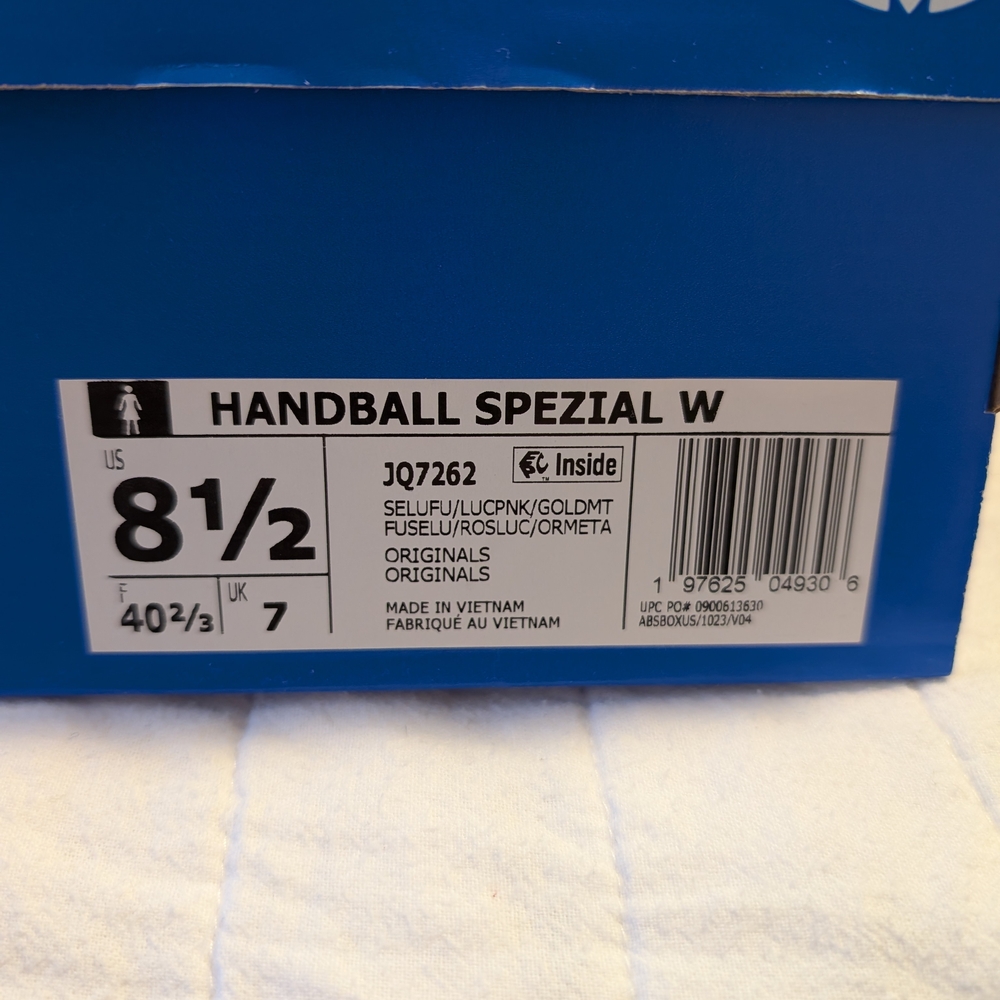 Handball Spezial Semi Lucid Fuschia/ Lucid Pink Shoes - Picture 2 of 6